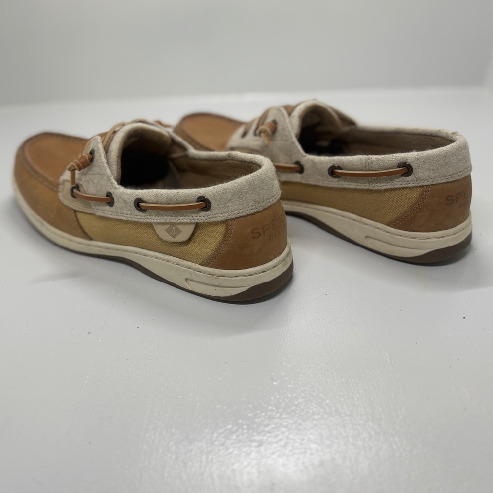 Women’s Sperry Rosefish Brown and Cream Boat Shoes size 9 - Picture 4 of 11